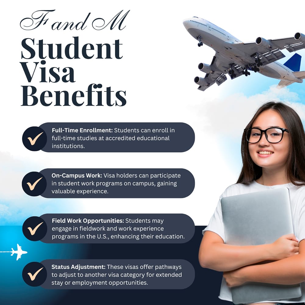 F and M Student Visa Benefits